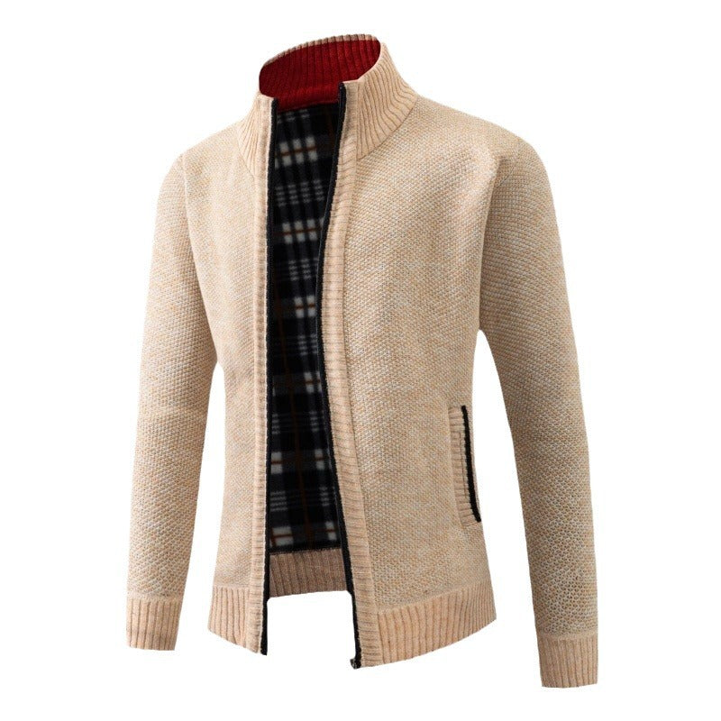 Herren Strickjacke mit innovativem wärmeisolierendem Innenfutter