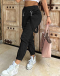 Damen Cargo-Hose mit praktischen Taschen und stylischem Gürtel