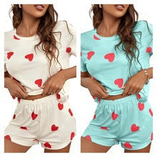 Damen Herzdruck Lounge-Set