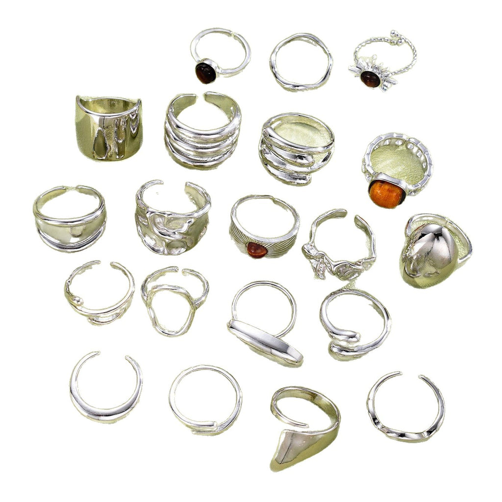 Damen Ring-Set mit kreativem skulpturalem Design Shop Nory