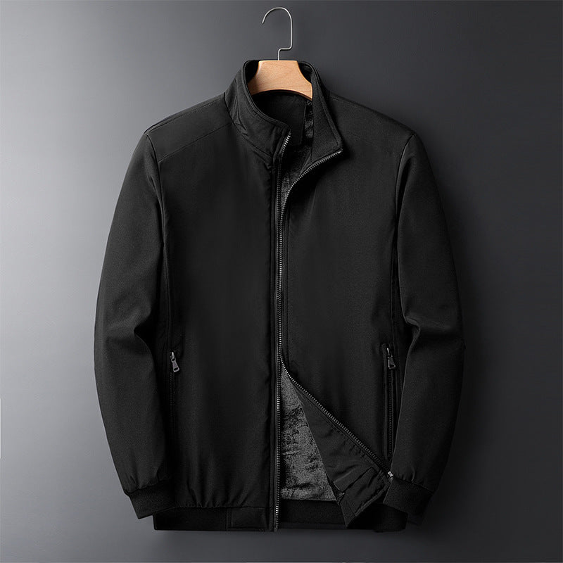 Herren urbaner Thermo-Zipblouson mit Teddyfleece-Innenfutter, Stehkragen und Reißverschlusstaschen Shop Nory