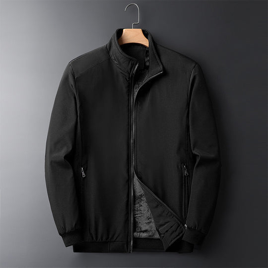 Herren urbaner Thermo-Zipblouson mit Teddyfleece-Innenfutter, Stehkragen und Reißverschlusstaschen Shop Nory