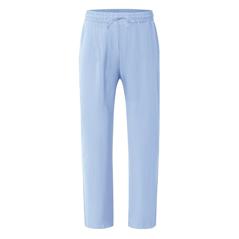 Herren luftige Freizeithose mit elastischem Bund und seitlichen Taschen Shopnory