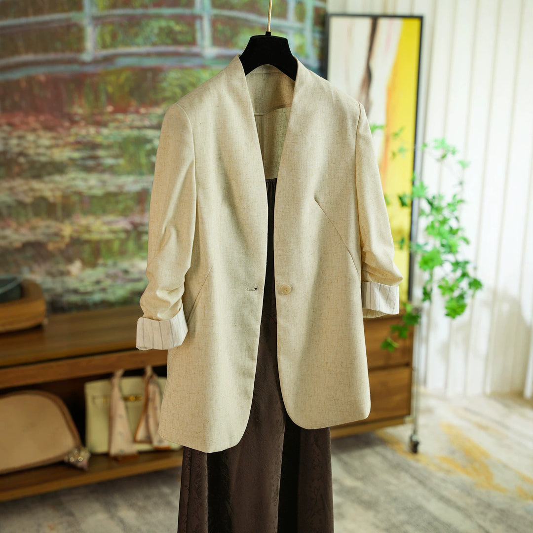 Damen Modischer Blazer mit leicht strukturierter Oberfläche Shop Nory