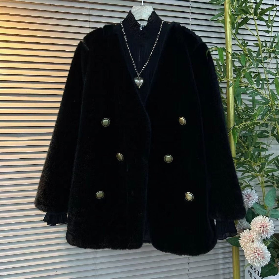 Damen Elegante Felljacke Shop Nory