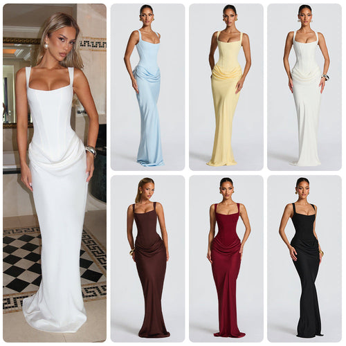 Damen Elegantes und figurbetontes Abendkleid mit vollständig gefüttertem Rock