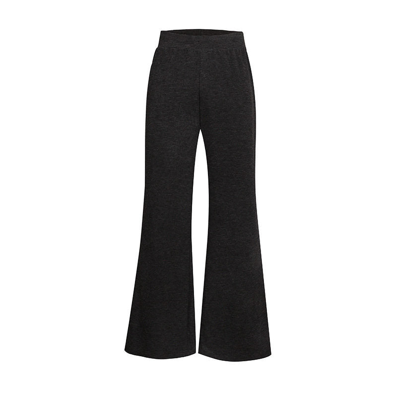 Damen Weite Flared Strickhose mit hohem Bund und ausgestelltem Bein Shop Nory