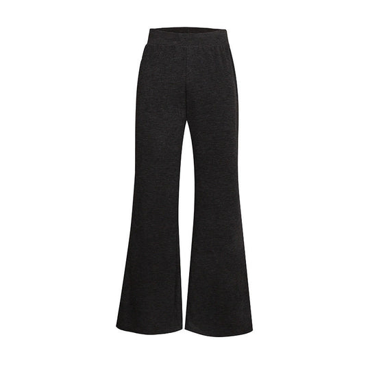 Damen Weite Flared Strickhose mit hohem Bund und ausgestelltem Bein Shop Nory