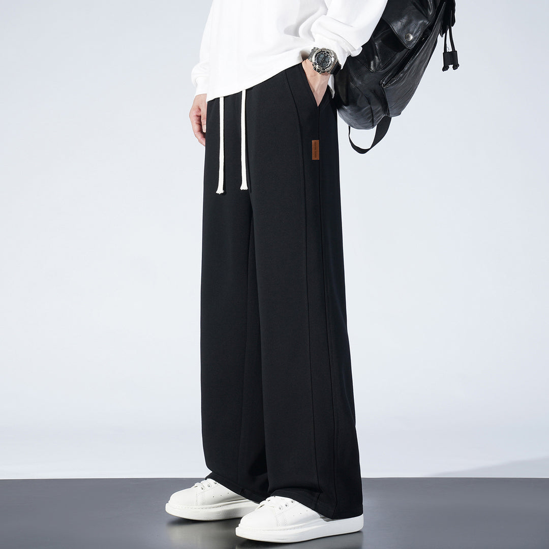 Damen Weite Lounge-Sweathose mit Tunnelzug und geradem Bein Shop Nory