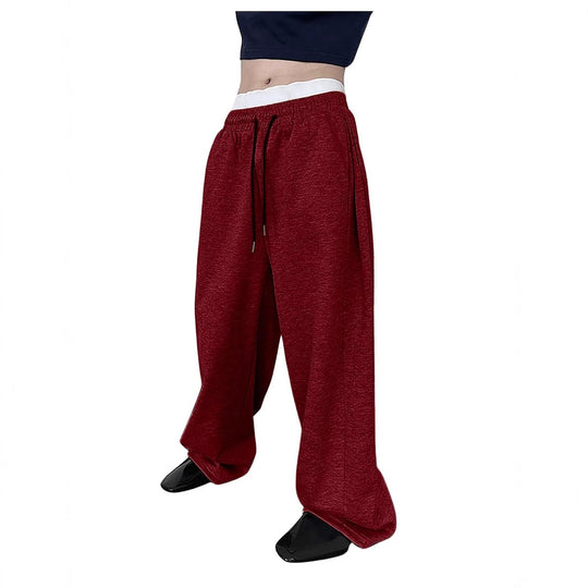 Unisex weite Sweatpants mit elastischem Bund, breitem Bein, Kordelzug und verdeckten Seitentaschen Shop Nory
