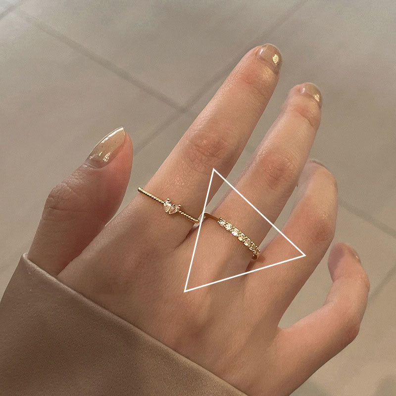 Damenring mit elegantem Zirkonia-Besatz und filigranem Design Shop Nory