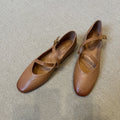 Damen Ballerina-Schuhe mit verstellbarem Riemchen und bequemem Fußbett