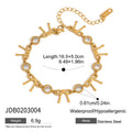 Damen Armband mit funkelnden Kristallen und elegantem Muschel-Design Shop Nory