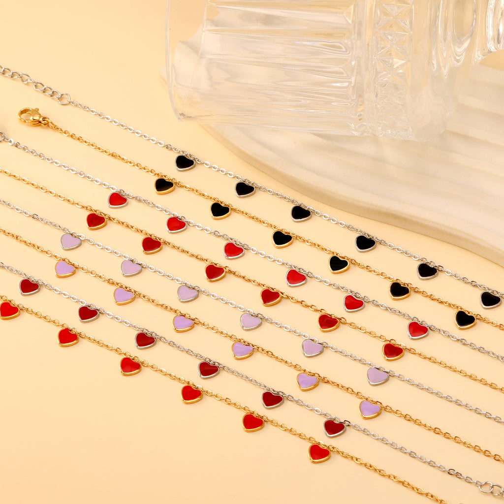 Damen modische Herz-Armband mit goldplattierten Akzenten Shop Nory