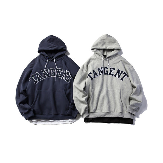 Unisex Oversize Kapuzenpullover mit Collegiate-Print und Kängurutasche Shop Nory