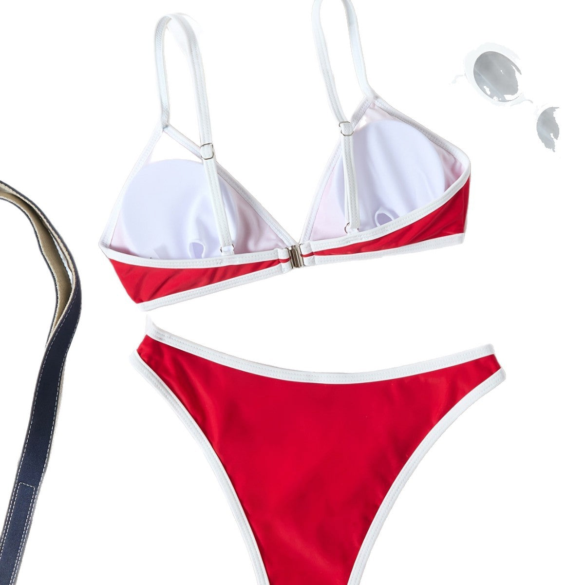 Damen Triangel-Bikini mit verstellbaren Trägern