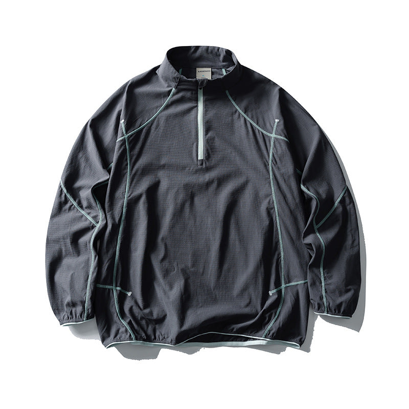 Unisex Leichter Tech-Halbzip-Überzieher mit Raglanärmeln Shop Nory