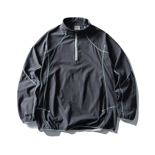 Unisex Leichter Tech-Halbzip-Überzieher mit Raglanärmeln Shop Nory
