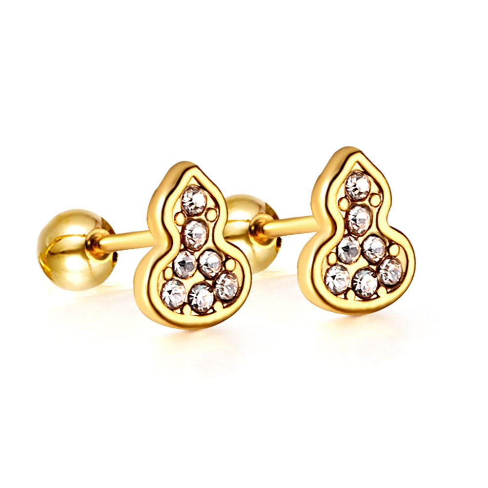 Damen Ohrstecker mit Pilz-Design und funkelnden Zirkonia Shop Nory
