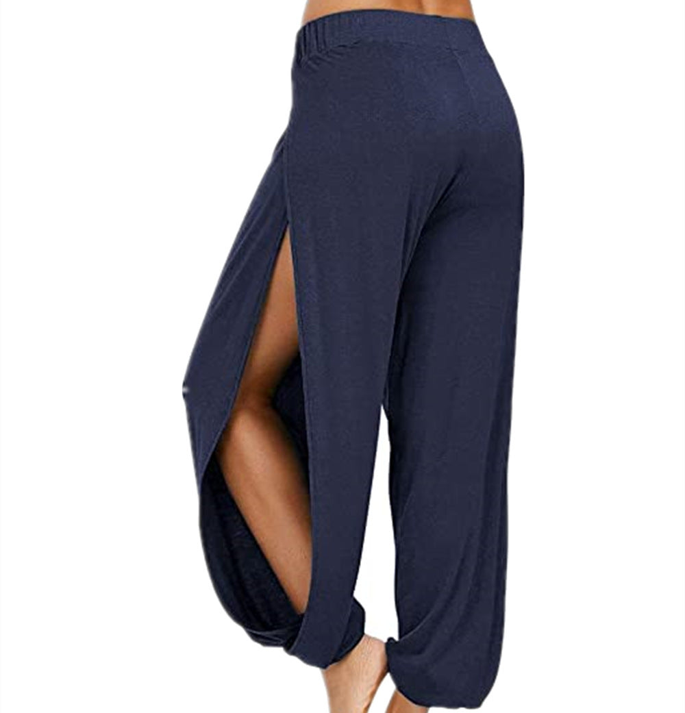 Damen luftige Freizehhose mit seitlichen Schlitzen Shopnory