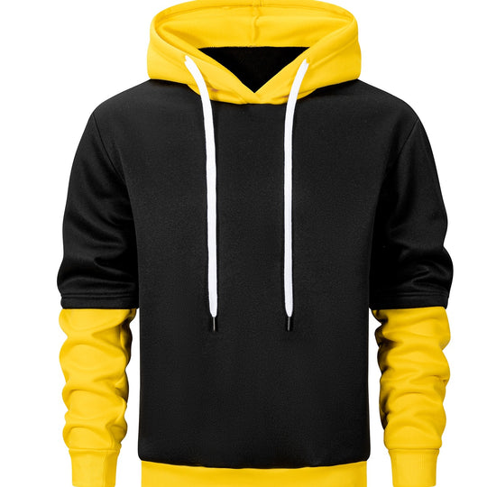 Herren Kapuzenpullover im Lagen-Look mit Kontrastkapuze und Kordelzug Shop Nory