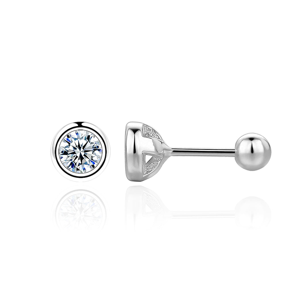 Damen Piercing mit funkelndem 5A Zirkon aus hochwertigem 925 Sterling Silber Shop Nory