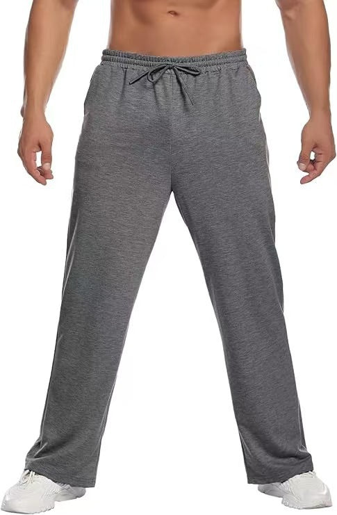 Herren nan locker fallende Loungehose aus softem Jersey mit Kordelzug, elastischem Bund und geradem Bein Shop Nory
