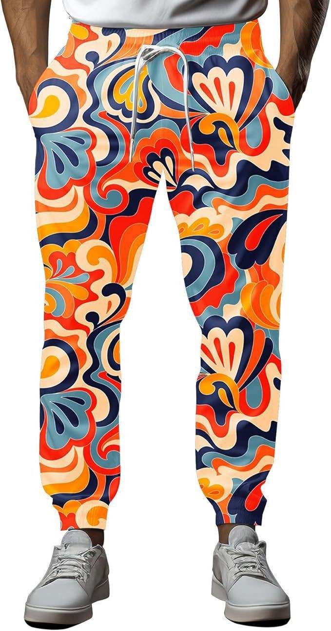 Herren Sportliche Jogginghose mit kreativem Mustermix Shop Nory