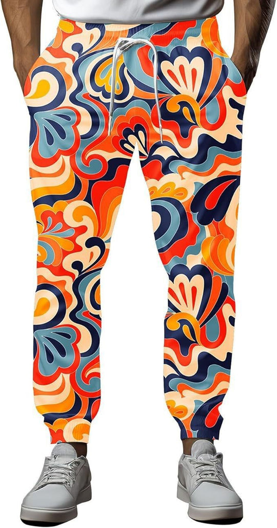 Herren Sportliche Jogginghose mit kreativem Mustermix Shop Nory