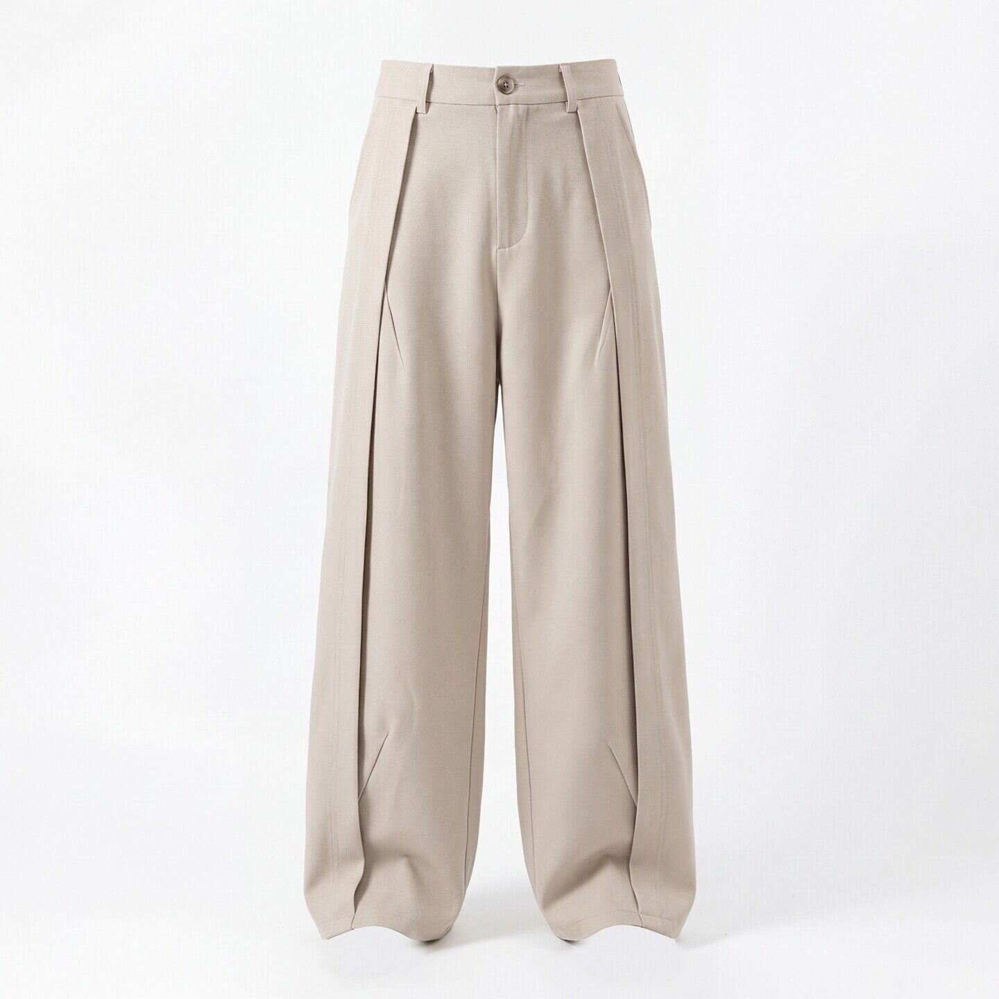 Herren Bundfaltenhose Weit