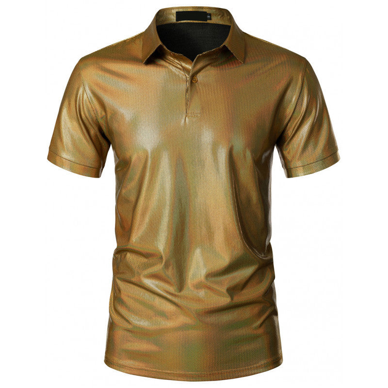 Herren glänzendes Polohemd aus hochwertigem Stoff Shopnory