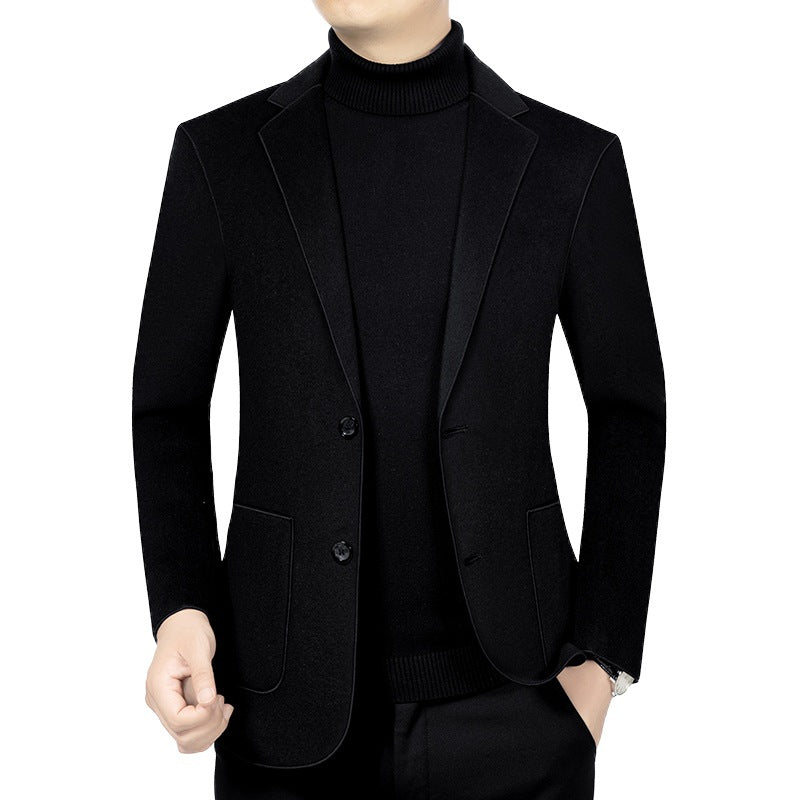Herren Elegantes Slim-Fit Sakko aus Wolloptik mit aufgesetzten Außentaschen Shop Nory