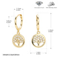 Damen Ohrhänger im stilvollen Baumdesign aus 925 Sterling Silber Shop Nory