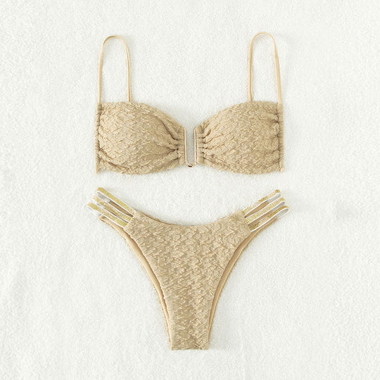 Damen Push-Up Bikini mit raffiniertem Schnürdetail