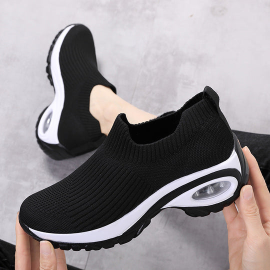 Damen Atmungsaktive Slip-On Sneakers mit unterstützender Dämpfung Shopnory