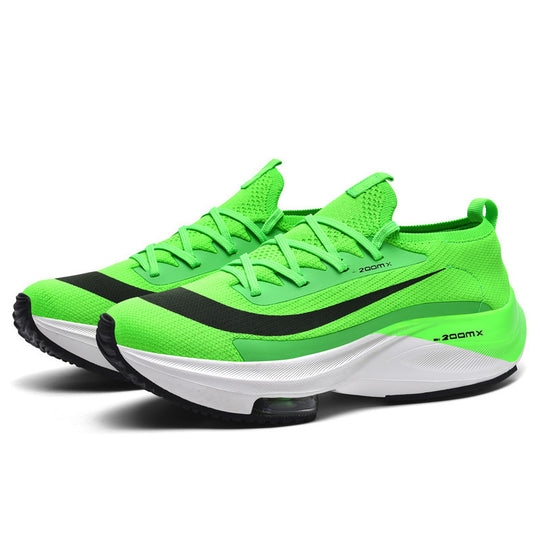 Unisex Performance-Laufschuh mit sockenähnlichem Strickschaft, sichtbarer Luftdämpfung und reaktionsfreudiger Zwischensohle Shopy Nory
