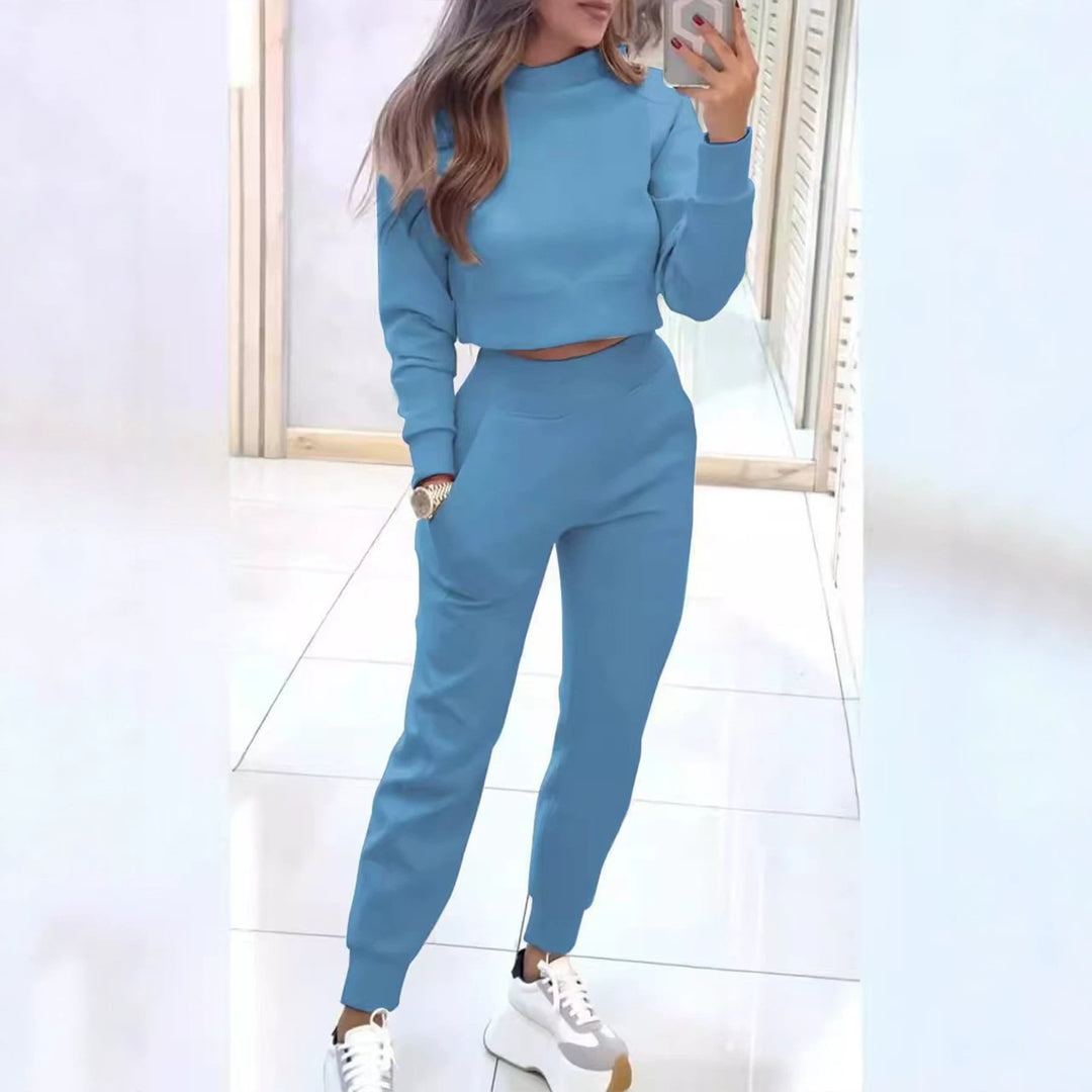 Damen Modischer Sweater und Jogginghose Set Shop Nory