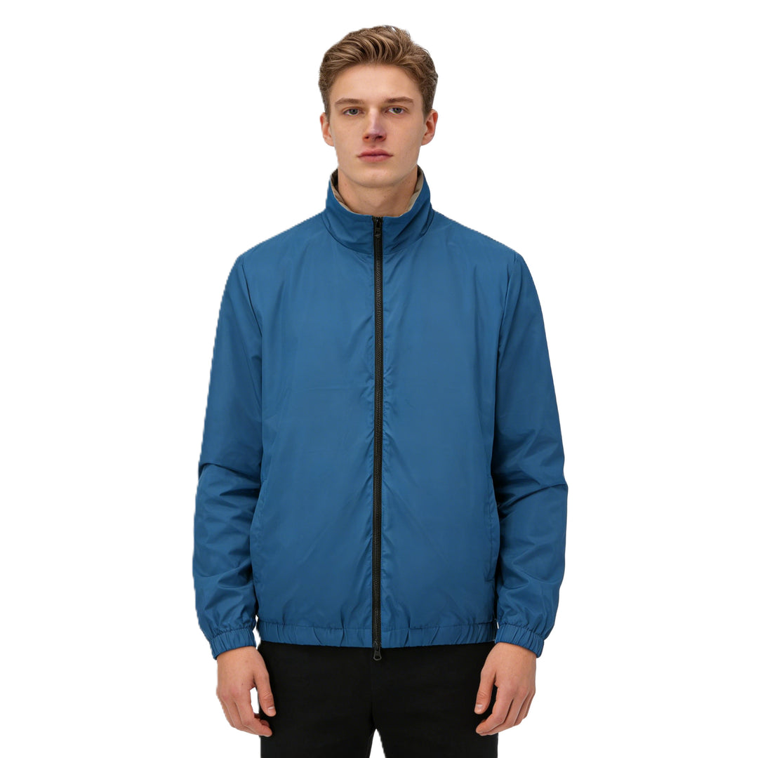 Herren Leichte Packbare Windbreaker-Jacke mit Zweiwege-Reißverschluss Shop Nory
