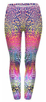 Damen Mandala-Ombre Leggings mit hohem Bund und formendem Stretch Shopy Nory