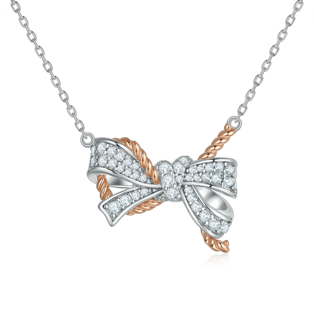 Damen Halskette mit elegantem Schleifen-Design Shop Nory