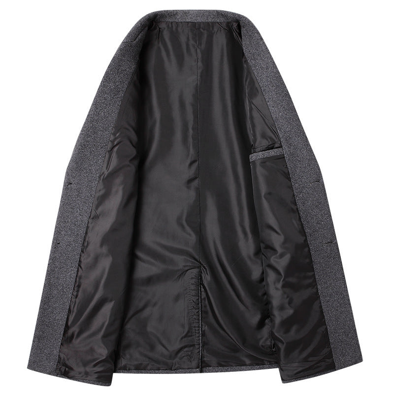 Herren Taillierter Wollmix-Mantel mit Notch-Revers und Zweiknopfverschluss Shop Nory