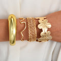 Damen Armreifen-Set mit verschiedenen eleganten Designs und modernen Akzenten Shop Nory