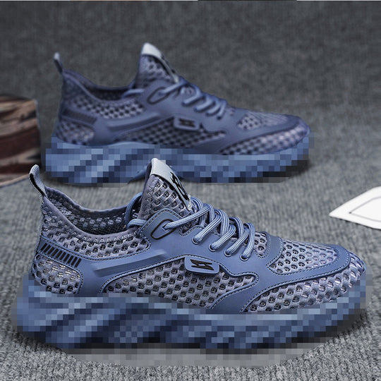Herren Atmungsaktiver Mesh-Freizeitsneaker mit strukturierter Wellen-Plateausohle Shop Nory
