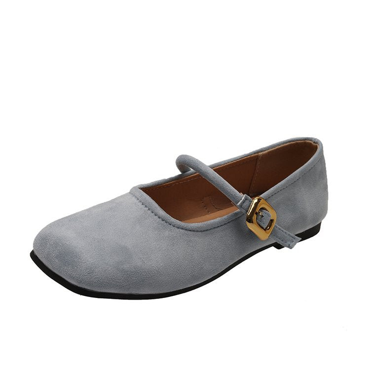 Damen elegante Mary Jane Ballerinas mit modischem Riemchen und komfortablem Fußbett Shopnory