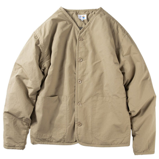 Herren Leichte gesteppte kragenlose Übergangsjacke mit Knopfleiste und aufgesetzten Taschen Shop Nory