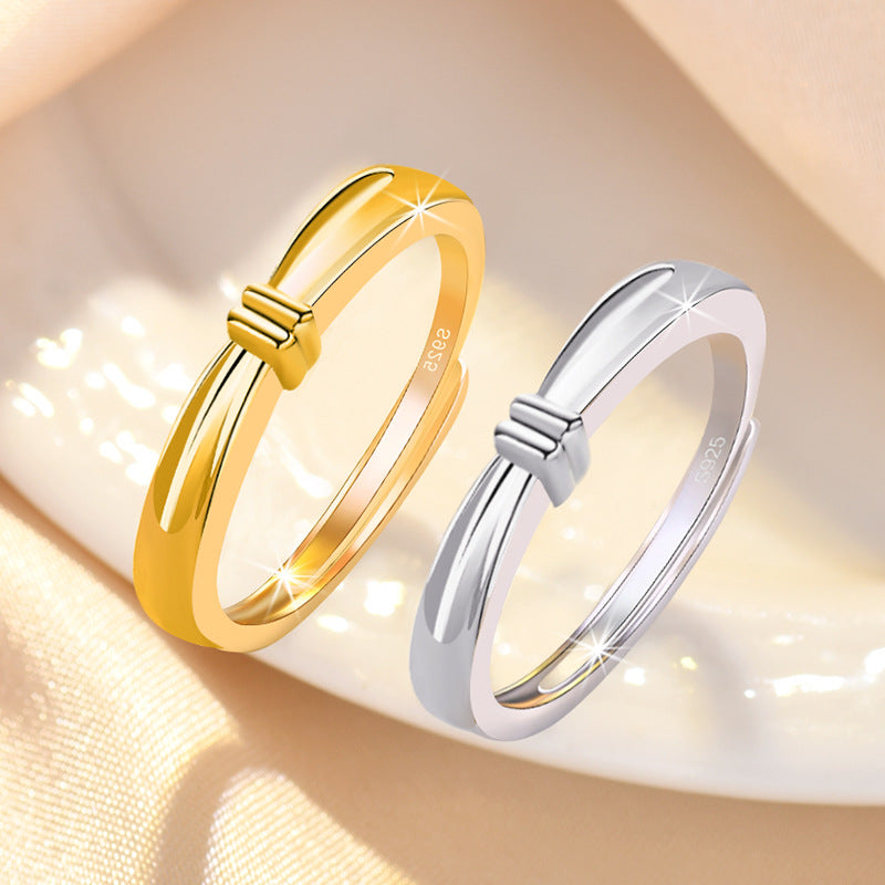 Damenring mit elegantem, minimalistischen Design aus hochwertigem Silber Shop Nory