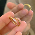 Damen Offener, eleganter Ring mit zartem Stein Shop Nory
