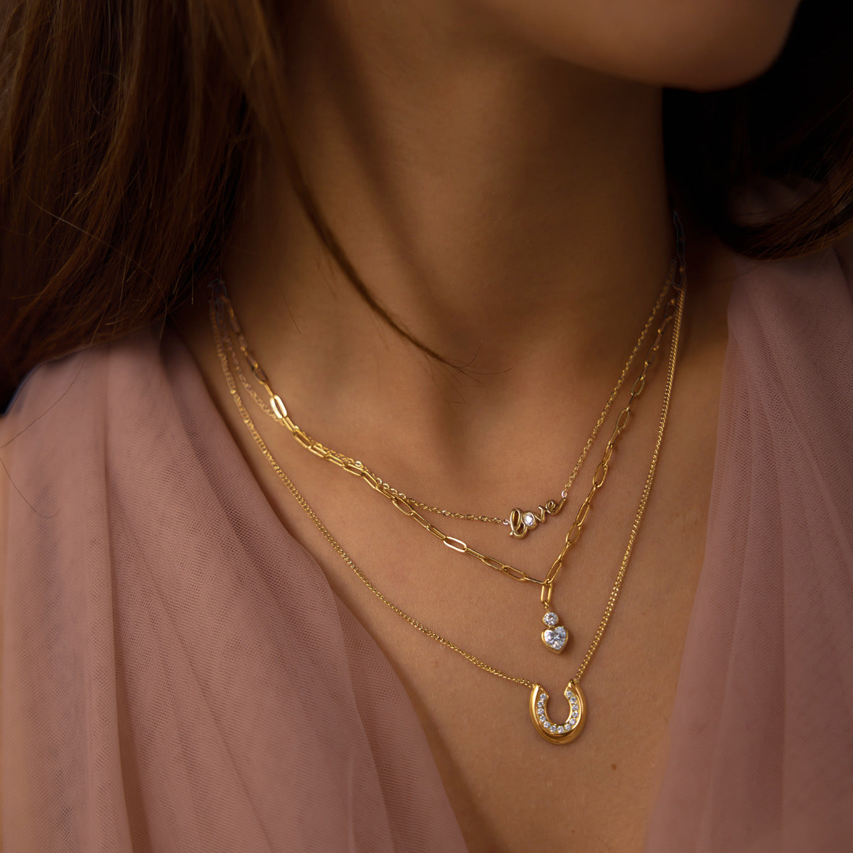 Damen Halsschmuck mit Zirkonstein Shop Nory