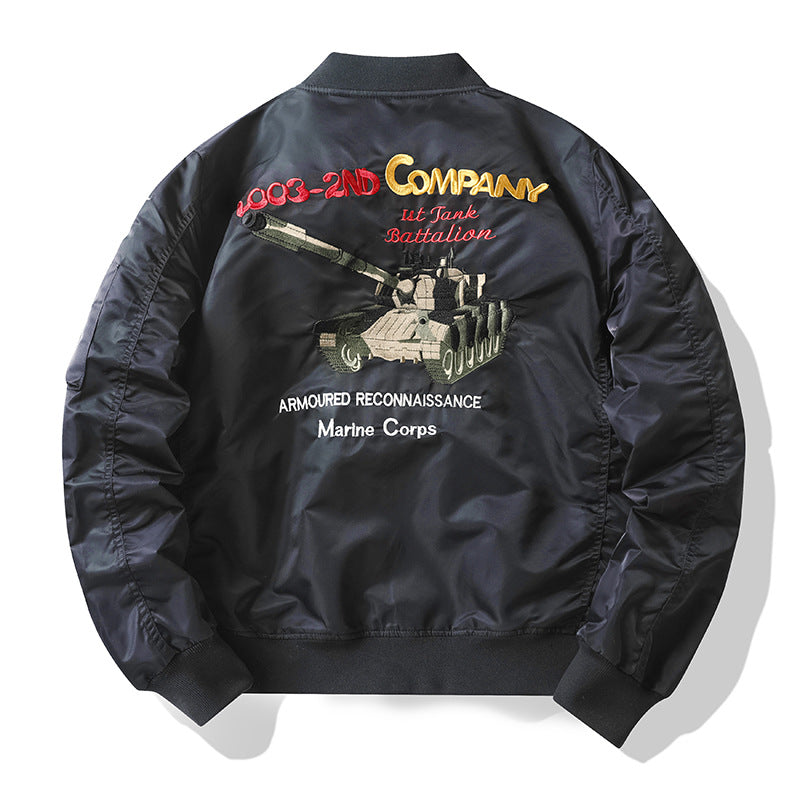 Herren Stylische Bomberjacke mit aufwendigen Applikationen Shop Nory