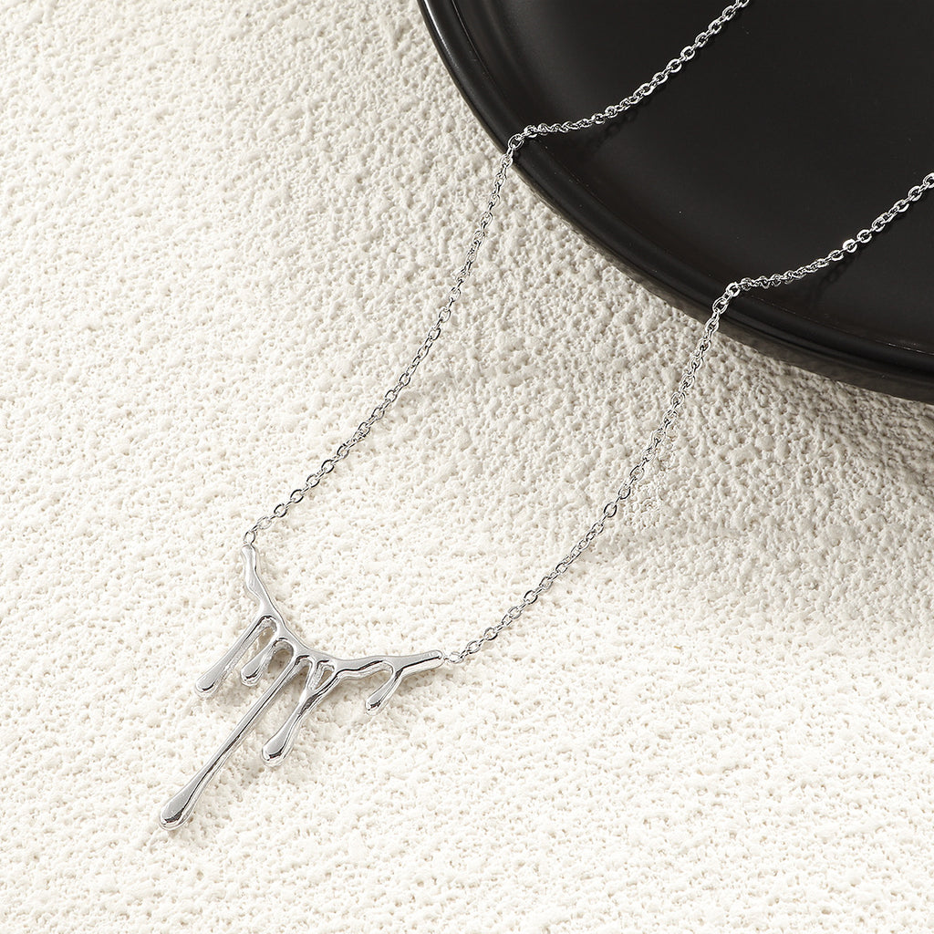 Damen moderne Kette mit kreativem und einzigartigem Tropfen-Design Shop Nory